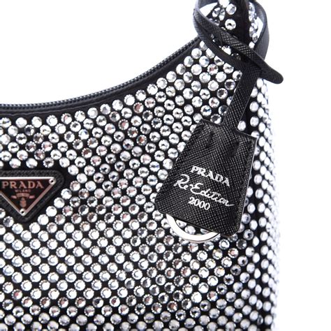 prada crystal bag black.